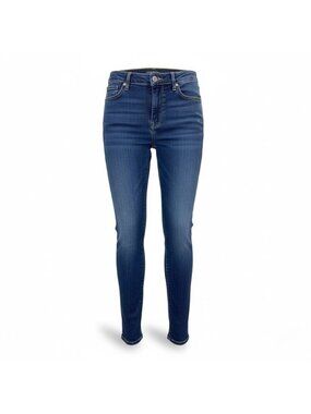 Banana Republic Womens Dark Wash Slim Straight Premium Denim Jeans Sz 27